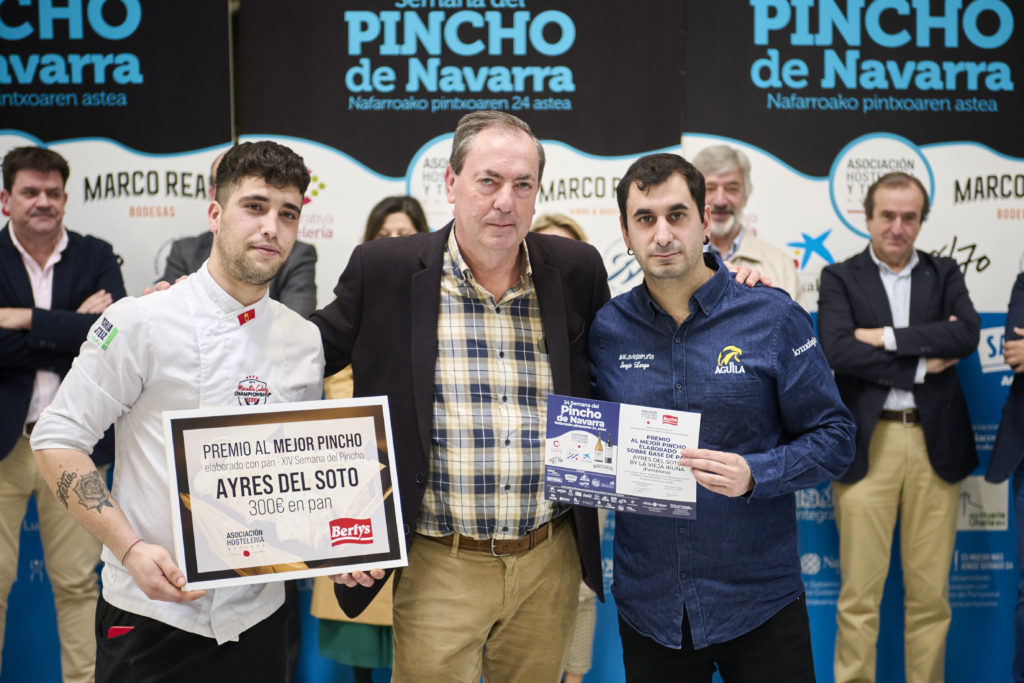 Premio Berlys al mejor pincho elaborado sobre base de pan, recoge el Ayres del Soto de Pamplona