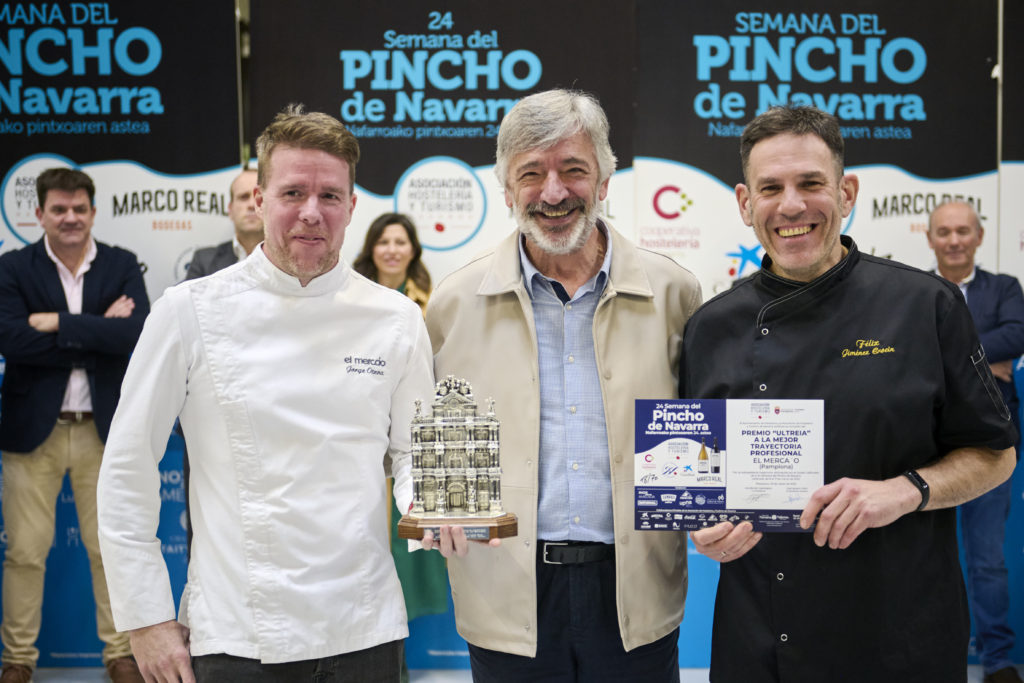 Premio Ultreia a la Mejor Trayectoria Profesional para el Restaurante El Merca'o de Pamplona