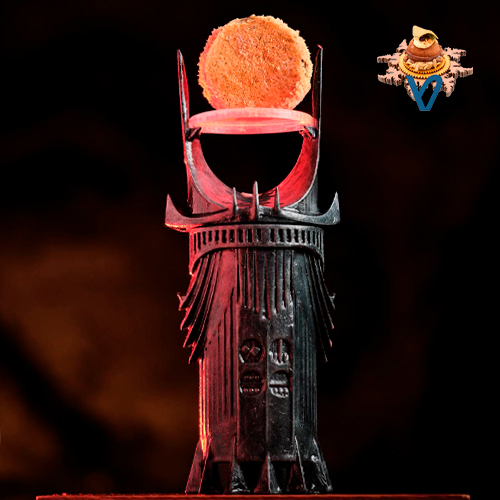 28.- la vieja iruna ojo saudon Pincho Ojo de Sauron del Bar La Vieja Iruña de Pamplona