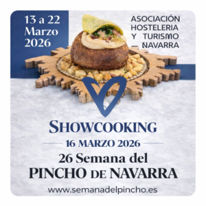 Cartel publicitario Showcooking en directo